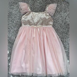 Popatu Girls dress/ size 6/ color very light pink